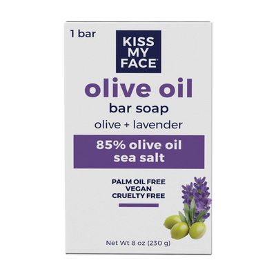 Kiss My Face Olive Oil &amp; Lavender Bar Soap 8 oz (Pack of 4)