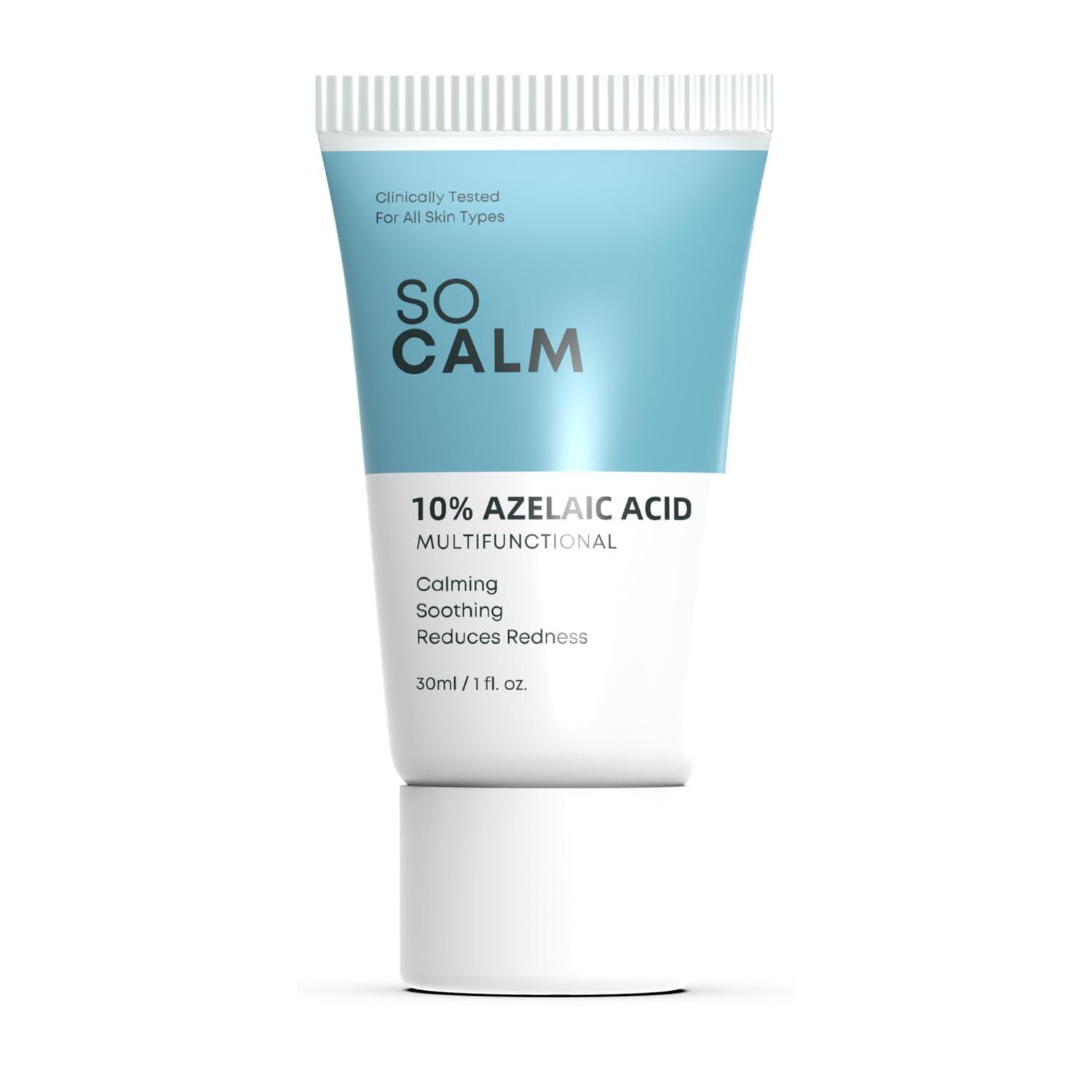 SoCalm Azelaic Acid 10% - Rosacea Relief for Face, Redness &amp; Acne, Soothes Irritation &amp; Suited for All Skin Types