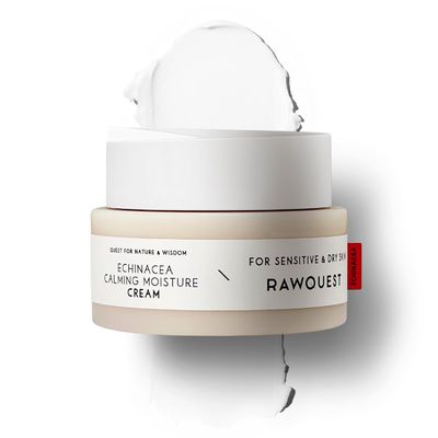 RAWQUEST- Echinacea Calming Moisture Night Cream Balm for Brightening, Anti-Aging, Wrinkle Improvement, Skin Barrier Repair &amp; Hydration | Korean Skincare for Dry &amp; Sensitive Skin (1.7 Fl Oz/ 50 ml)