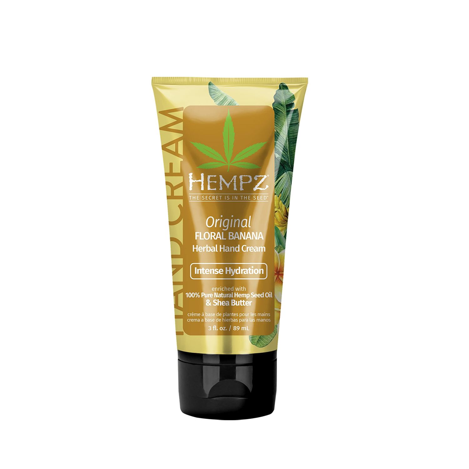 Hempz Daily Moisturizing Original Floral &amp; Banana Hand Cream for Dry, Cracked Hands (3 Oz) - Healing Non-Greasy Crme for Women or Men with Dry or Sensitive Skin