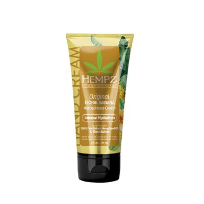 Hempz Daily Moisturizing Original Floral &amp; Banana Hand Cream for Dry, Cracked Hands (3 Oz) - Healing Non-Greasy Crme for Women or Men with Dry or Sensitive Skin