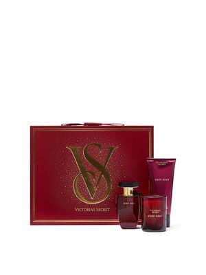 Victoria's Secret Very Sexy 3 Piece Luxe Fragrance Gift Set: 1.7 oz. Eau de Parfum, Travel Lotion &amp; Shimmer Mist