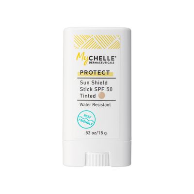 MyCHELLE Sun Shield Stick SPF 50 Tinted - Mineral Reef Safe Sunscreen for Face