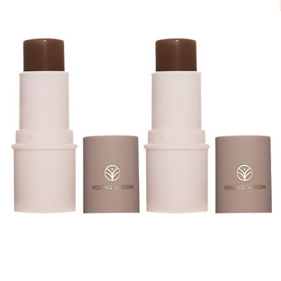 Vtrem 2 Pcs Contour Stick Face Bronzer Highlighter Makeup Concealer Waterproof Natural Cream Matte Contouring Sticks Beauty Face Foundation Contour Wand