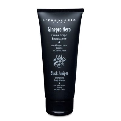 LErbolario Black Juniper Energizing Body Cream - Moisturizing Cream for Dry Skin - Juniper, Coconut and Cocoa Butters - Smoothing Skin Care - 6.7 oz