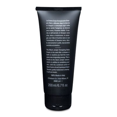 LErbolario Black Juniper Energizing Body Cream - Moisturizing Cream for Dry Skin - Juniper, Coconut and Cocoa Butters - Smoothing Skin Care - 6.7 oz