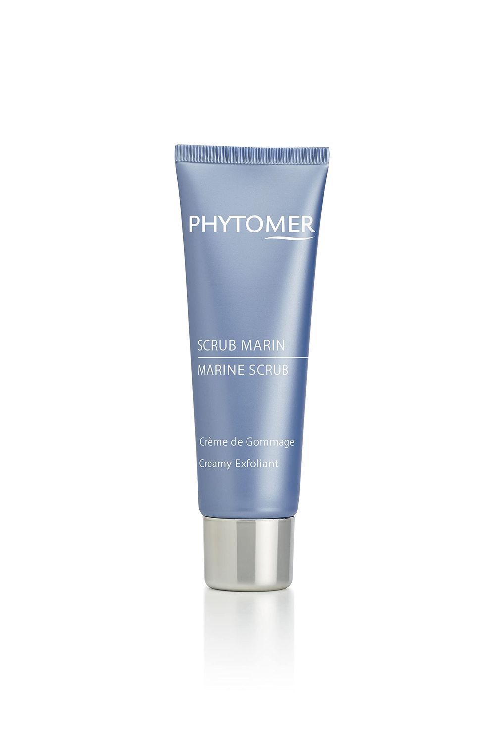 PHYTOMER Marine Scrub Creamy Exfoliant Face Wash | Hydrating Facial Scrub to Refine Skin Texture | Gentle Exfoliator &amp; Cleanser for Face &amp; Neck | Reveal Clearer, Softer Skin | 50ml