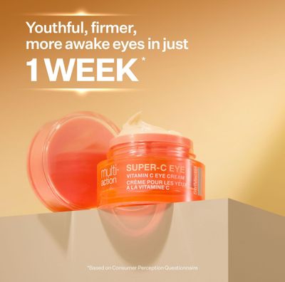 StriVectin Super-C Eye Vitamin C Eye Cream, Brightening &amp; Firming, Boost Skin Dullness with Hyaluronic Acid, 0.51 Oz