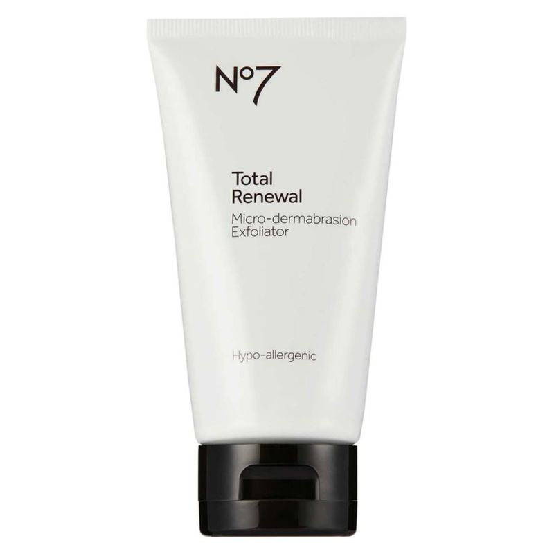 No7 Total Renewal Face Scrub - Microdermabrasion Exfoliating Face Wash &amp; Dark Spot Corrector for Sensitive Skin - Helps to Reduce the Appearance of Fine Lines &amp; Even Skin Tone (2.5 Oz)
