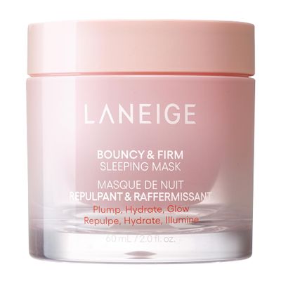 LANEIGE Bouncy and Firm Sleeping Mask: Revitalize, Smooth, Peony &amp; Collagen Complex, Barrier-Boosting Hydration