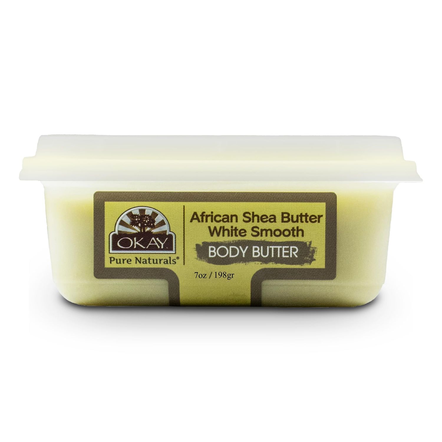 OKAY Shea Butter White Smooth Deep Moisturizing 7oz weight (8oz jar size)