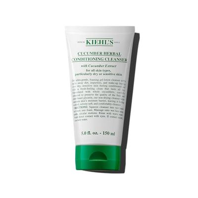 Kiehl&#39;s Cucumber Herbal Conditioning Cleanser, Gentle Face Wash for Dry &amp; Sensitive Skin, Leaves Skin Feeling Fresh, with Cucumber Extract &amp; Glycerin, Non-drying Formula, All Skin Types - 5 fl oz