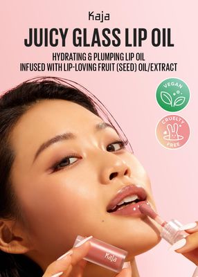 Kaja Juicy Glass Lip Plumping Oil | Hydrating, Feel Plumped and Lightweight with Vitamin Tree Fruit Oil for Glass Skin Look | 04 Grape Glowtini | Vegan, Cruelty-Free, Valentine's Day Gift
