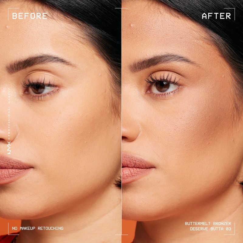 NYX PROFESSIONAL MAKEUP Matte Buttermelt Bronzer, Longwear Face Makeup with Up to 12 Hours of Wear, Vegan Formula - Deserve Butta