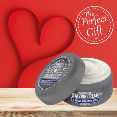 Luxury Shaving Cream for Sensitive Skin- Unscented - Soft, Smooth &amp; Silky Shaving Soap - Rich Lather for the Smoothest Shave - 5.3oz
