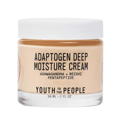 Youth To The People Adaptogen Moisturizer for Sensitive Skin - Anti Aging Face Cream + Hydrating Moisturizer with Ashwagandha &amp; Reishi Mushroom for Visibly Calmer Skin (2oz)