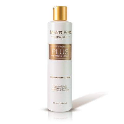 MakeOver SkinCare Prevent Plus Hydrating Lotion Replenishing lotion Stretch Marks &amp; Scar Prevention Vitamin A &amp; E, CoQ0 Hyaluronic acid, Collagen, 1.0 Fl Oz