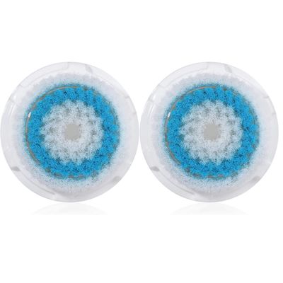 Replacement Facial Cleansing Brush Heads, Facial Cleansing Brush Head, Exfoliator Facial Brush Heads, for Acne Prone, Clogged and Enlarged Pores Sensitive Skins (2 Pack/Blue)
