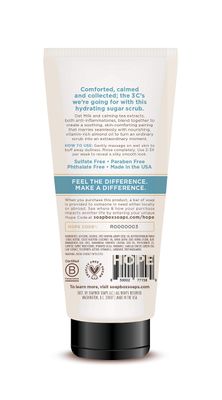 Soapbox Gentle Exfoliating Body Scrub ? Oat Milk &amp; Chai ? 6oz ? Moisturizing Body Scrub for Visibly Smoother Skin with Coconut Oil and Oat Milk