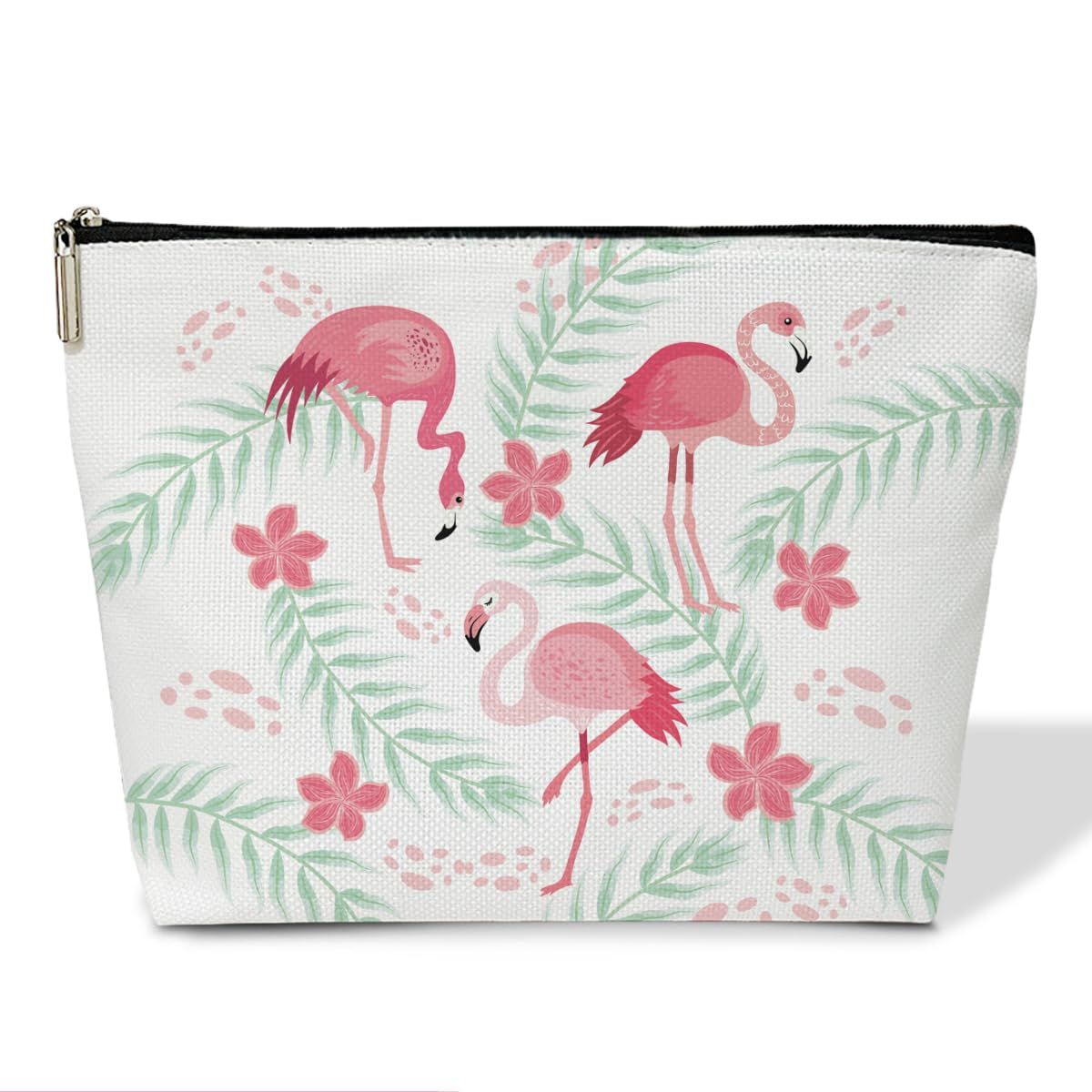 Summer Makeup Bag Small Cosmetic Bag Aesthetic Makeup Bag Small Makeup Pouch for Purse Toiletry Bags for Women Travel Skincare Bag Small Cosmetic Pouch Cute Pink Makeup Bag Accessory Bag (JRM623)