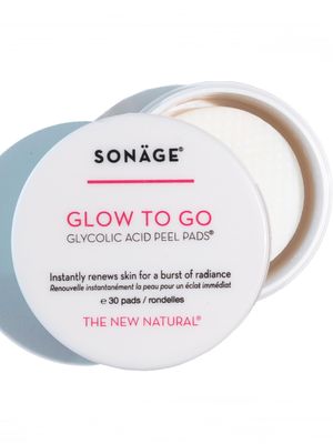 Sonage Glow To Go Glycolic Acid Facial Pads: Exfoliate &amp; Brighten Skin - Daily Use