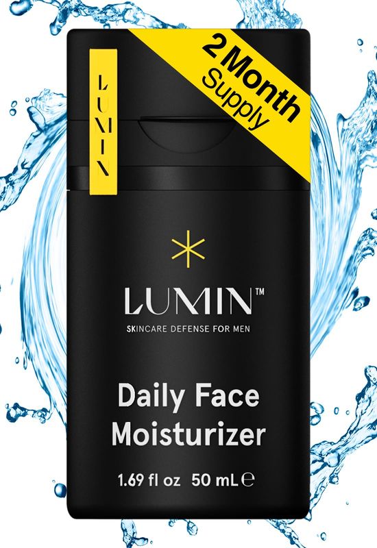 Lumin - Daily Face Moisturizer for Men - with niacinamide, Mens Face Lotion, Mens Skin Care, Ideal for normal &amp; combination skin, 50ml, 1-Pack