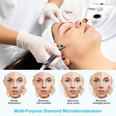 Kendal Professional Diamond Microdermabrasion Machine, Dermabrasion Facial Skin Care Equipment with LED Real Time Digital Display Also Good for Home Use 110v-220V HB-SFD01