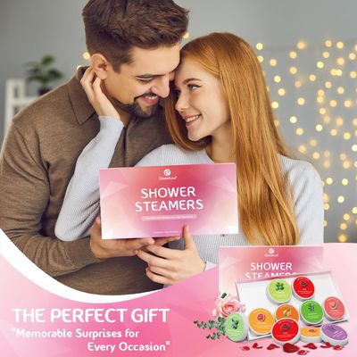 Shower Steamers Aromatherapy, Valentines Day Gifts for Her, Self Care Birthday Gifts for Women, 8 Pack Stocking Stuffers Christmas Gifts for Mom Men Teen Girls Adults, Stress Relief Shower Bombs