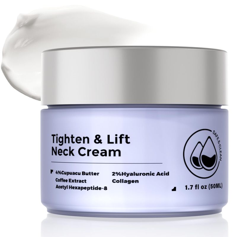 LHOPEBK Nature Neck Creams for Tightening and Firming: Anti-Aging Tighten Lift Neck Cream for Eliminate Wrinkles Even Skin Tone Moisturize Suitable for All Skin Types 1.7 Fl Oz
