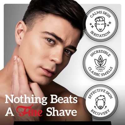Mr. Fine Men's Aftershave - Platinum Fragrance, Soothing & Toning Post Shave Balm, Calms Razor Burn, Classic Barbershop Feel, Alcohol-Based Formula, Gentle for All Skin Types, 100ml