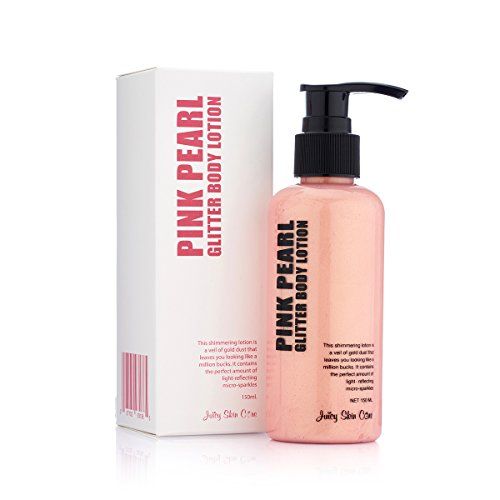 JUICY SKIN CARE Pink Pearl Glitter Body lotion - Shimmer body Lotion