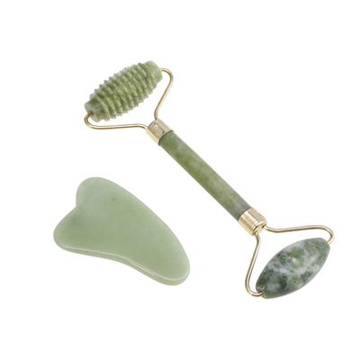 Jade Roller &amp; Gua Sha Set for Face, Cooling &amp; Firming Effect, Sculpting Tool for Jawline &amp; Skin Care, Self-Care Gift for Women &amp; Men