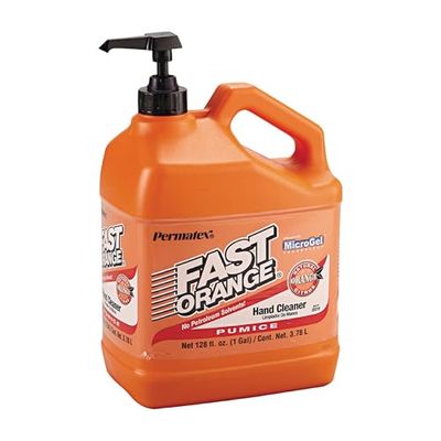 Permatex 25219 Fast Orange Pumice Lotion Hand Cleaners, Citrus, Bottle with Pump, 1 gal, 128 Fl Oz (Pack of 1)