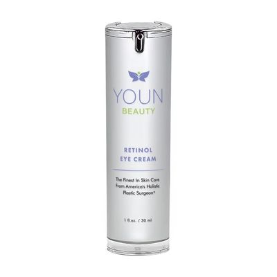 YOUN Beauty Retinol Eye Cream by Holistic Plastic Surgeon Dr. Anthony Youn - Paraben-Free Night Eye Cream with 1% Retinol and Hyaluronic Acid - Under Eye Cream for Hydration and Skin Firming, 1 Fl Oz