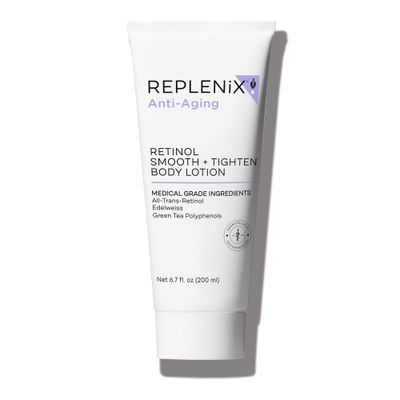 Replenix Retinol Smooth + Tighten Body Lotion, Medical-Grade Anti-Aging Brightening Body Cream for Cellulite &amp; Sagging Skin (6.7 fl. oz)