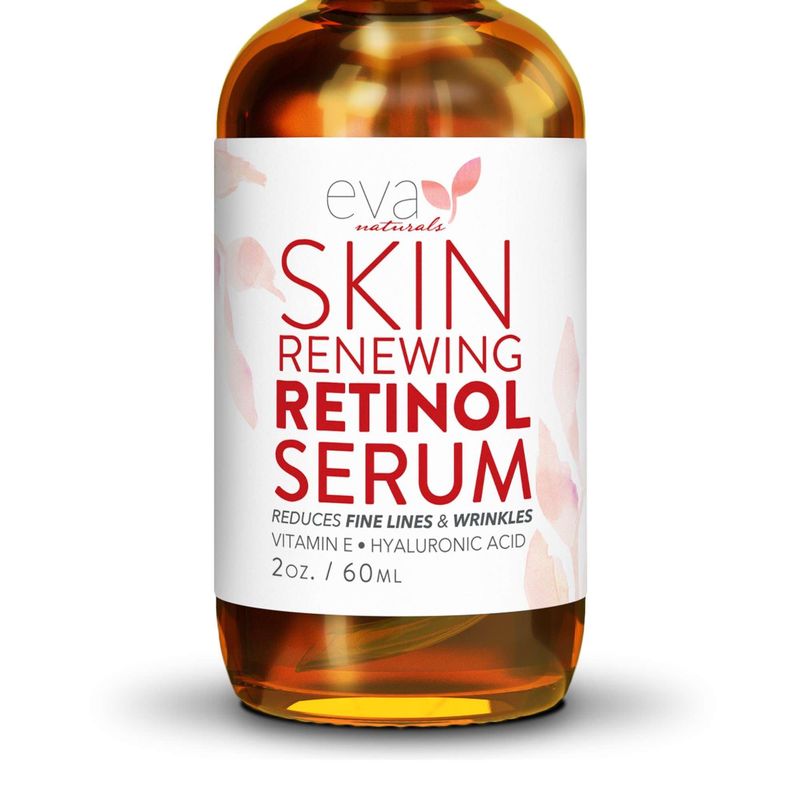 Retinol Serum for Face with Hyaluronic Acid &amp; Vitamin E - For Anti-Aging, Fine Lines, Wrinkles, Resurfacing, Acne Marks and Scars, Skin Brightening, Dark Spot Correction Night Serum - 2oz