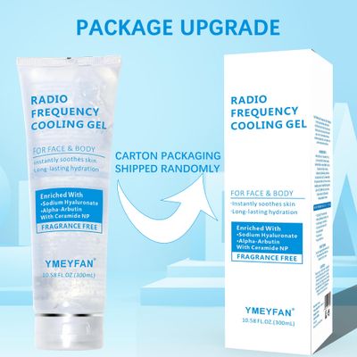 YMEYFAN Conductive Gel for Microcurrent Facial Device, Cooling Gel for Laser Hair Removal, Fragrance-Free, Hypoallergenic, Gel Primer for RF Device, Premium Gel Hydrating Soothes for Face Skin Care