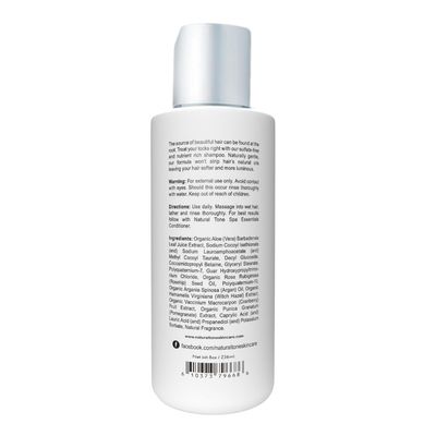 Natural Tone Organic Skincare Sulfate-Free Shampoo 8oz - Gentle Hair Care with Organic Ingredients