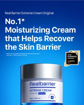 Real Barrier Extreme Cream 50 ml - Rich Anti-Ageing Moisturising Cream with Hyaluronic Acid and Ceramides - K-Beauty for Sensitive Skin