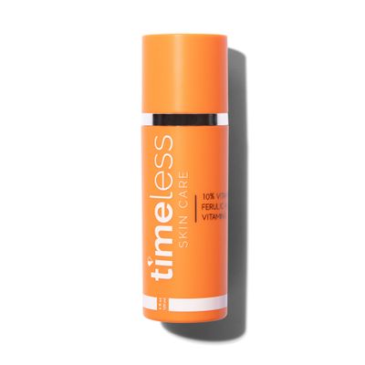 Timeless Skin Care Vitamin C Serum with Vitamin E &amp; Ferulic Acid - 10% Vitamin C Brightening Serum - Face Serum for Oily &amp; Dry Skin - Fragrance-Free Serum for Skin Care - 4 oz