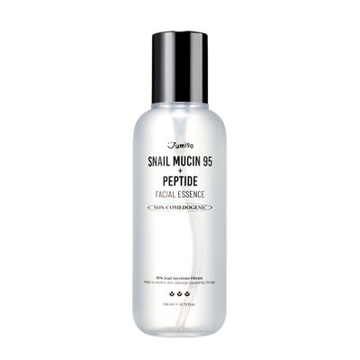 JUMISO Snail Mucin 95% + Peptide Essence 4.73 fl.oz / 140ml | Hydrating Serum with Snail, Face Moisturizer for Dry Skin, Daily Deep Hydration, Korean Skincare