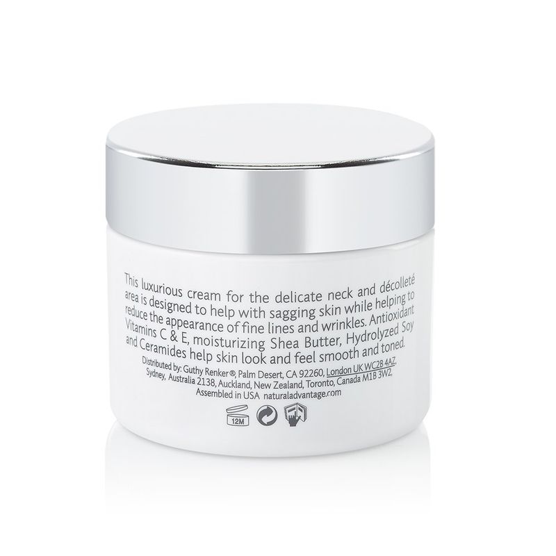 Natural Advantage Firming and Lifting Neck Treatment - Tightening Cream For Sagging Skin - with Antioxidant Vitamin C and Ceramides - 1.52 Ounces by Jane Seymour