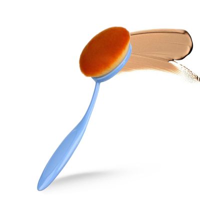 Yoseng Oval Foundation Brush, Large Toothbrush Makeup Brushes Fast Flawless Application Liquid Cream Powder Foundation,Sunscreen Applicator for KidsBlue)