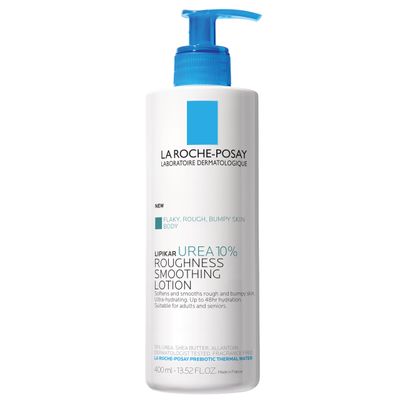 La Roche-Posay Lipikar Urea 10% Roughness Smoothing Lotion, Body Lotion For Dry Skin With 10% Urea + Shea Butter + Allantoin, Rough And Bumpy Skin Lotion, Softens &amp; Smooths Skin With 1 Application