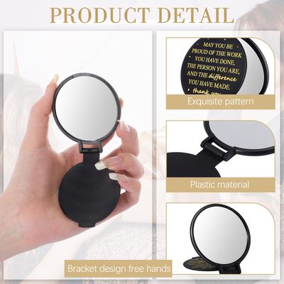 Wenqik 150 Pcs Employee Appreciation Gifts Compact Mirror Bulk Thank You Gift for Staff inspirational Compact Pocket Round Mirrors with Cards Organza Bags for Wedding Women Teacher Coworker