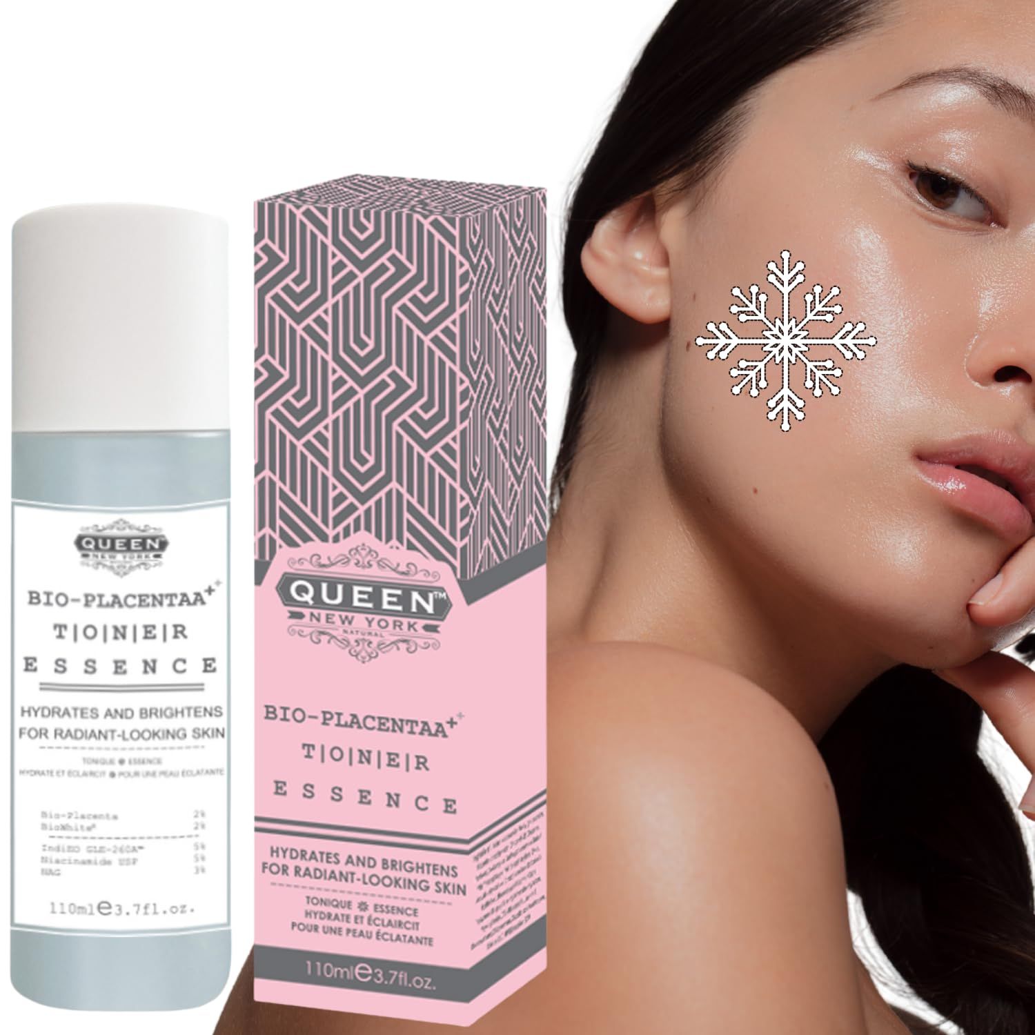 QUEEN BIO ESSENCE | Our moisturizing treatment facial essence anti-aging formula offers rejuvenating benefits that instantly hydrate, and healthy glow to your skin.
