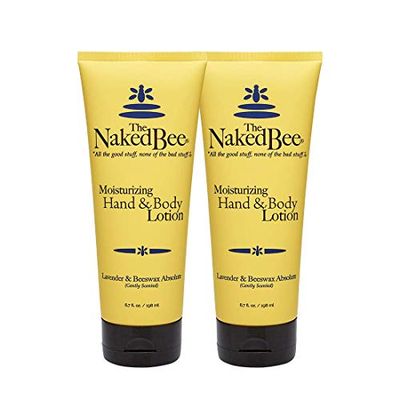 The Naked Bee Lavender &amp; Beeswax Absolute Hand and Body Lotion, 6.7oz - 2 Pack