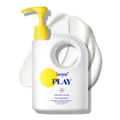 Supergoop! PLAY Everyday Lotion SPF 50 - Broad Spectrum Body &amp; Face Sunscreen for Sensitive Skin - Great for Active Days - Fast Absorbing, Water &amp; Sweat Resistant - 18 fl oz