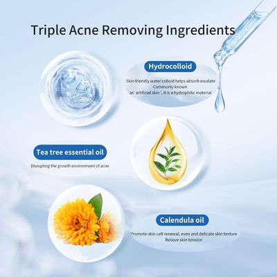 Safirst Ache Patches Crescent Shaped for Large Breakouts Hydrocolloid Pimple Absorbing Patch 5 Size 204 Counts Spot Blemish Invisible Stickers Zit Dot Cover with Tea Tree Oil Face Emergency Treatment