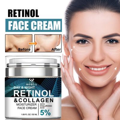 SORYA Skin Care Retinol Facial Moisturizer Hydrating with Hyaluronic Acid, Skincare Face Cream to Reduce Wrinkles Powerful Day and Night Anti-Aging Cream